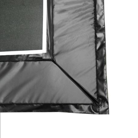 Etan UltraFlat vierkante trampoline beschermrand 366 x 366 cm zwart