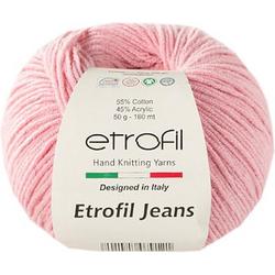 ETROFIL-Jeans Haak- en Breigaren-Roze 11-55% Katoen 45% Acryl