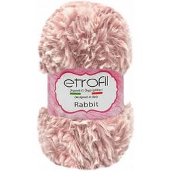 Etrofil Rabbit Bontgaren - Roze/Wit - 100% Polyester - 100gr - 65mt - 70350 - gehaakte knuffeldieren - Polyester bontgaren