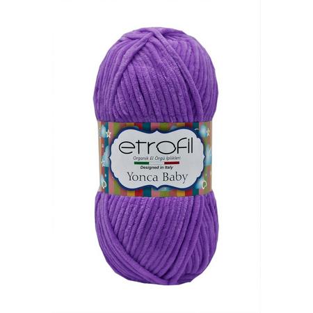 Etrofil Yonca velvet - Purple - 4 mm - Breien - Haken - Weven