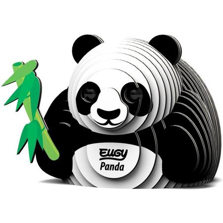 Eugy 3d-modelbouwpakket Panda 7-delig Zwart/wit