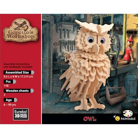 Gepettos Owl - 3D puzzel
