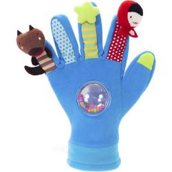 Eurekakids Speelhandschoen Blauw - Handschoen om met Baby te Spelen - Met Rammelaar