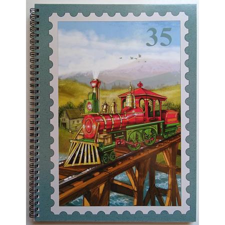Postzegel Insteekboek Stoomtrein