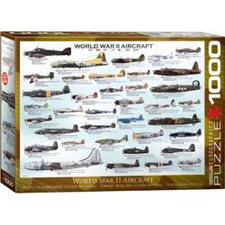 World war ii aircraft - puzzel - eurographic - 1000 - 48 x 68