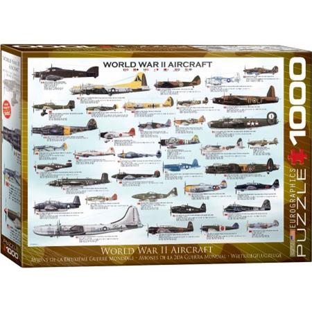 World war ii aircraft - puzzel - eurographic - 1000 - 48 x 68