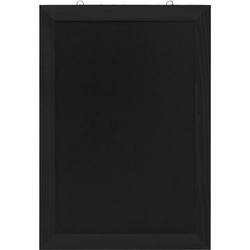 Europel - Krijtbord - Tekenbord - 42x60cm - Zwart lijst - Geschikt voor krijtstiften op waterbasis - Incl. bevestigingsmateriaal