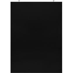 Europel - Krijtbord - Tekenbord - 50x100cm - Zwart lijst - Geschikt voor krijtstiften op waterbasis - Incl. bevestigingsmateriaal