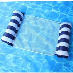 Waterhangmat - Luchtbed Zwembad - Luchtmatras opblaasbaar - Donker Blauw - Zwembad/Strand - Waterspeelgoed