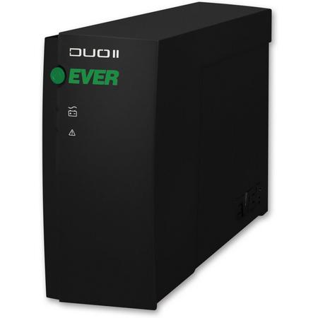 Ever 500VA UPS Duo II 500VA 4AC outlet(s) Toren Zwart UPS