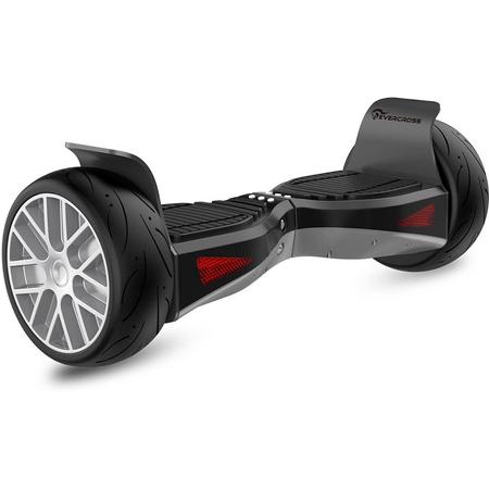 EVERCROSS SHADOW HOVERBOARD HUMMER GYROPODE ALL TERRAIN 8.5 INCHES ZILVER BLUETOOTH APPLICATION