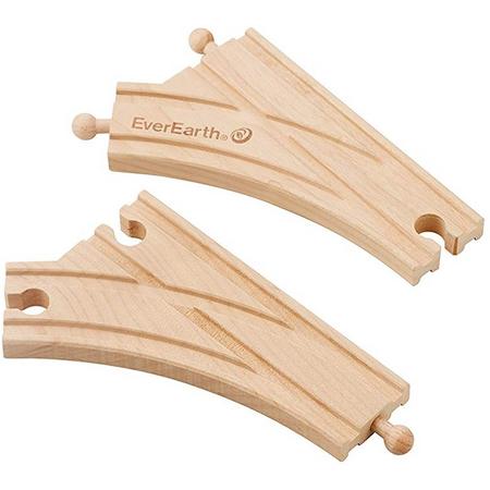 EverEarth 2pcs Curved Switch Train Tack