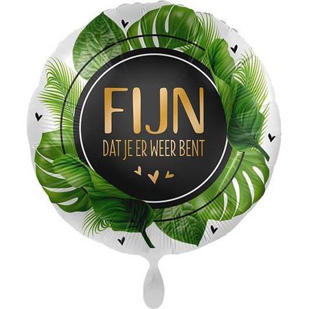 Everloon - Folieballon - Fijn Dat Je Er Weer Bent - 43cm - Voor gelukwens