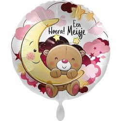 Everloon - Folieballon - Hoera! Een Meisje - 43cm - Voor Geboorte Baby Jongen