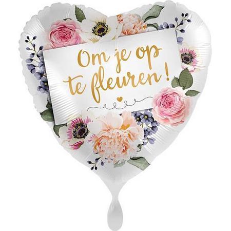 Everloon - Folieballon - Om Je Op Te Fleuren! - 43cm - Leuk als opsteker