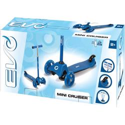 Evo minicruiser step met 3 wielen, kleur Blauw, opvouwbaar, kinderstep, step