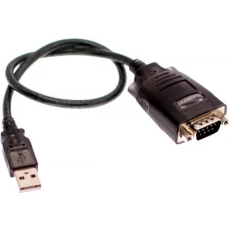 Ewent EW1116 1.5m USB 9 Sub-D Zwart seriële kabel