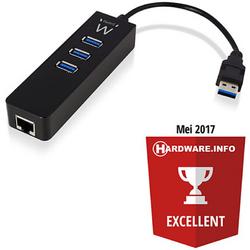 Ewent EW1140 USB3.1 Gen1 Hub3 port Gigabit network