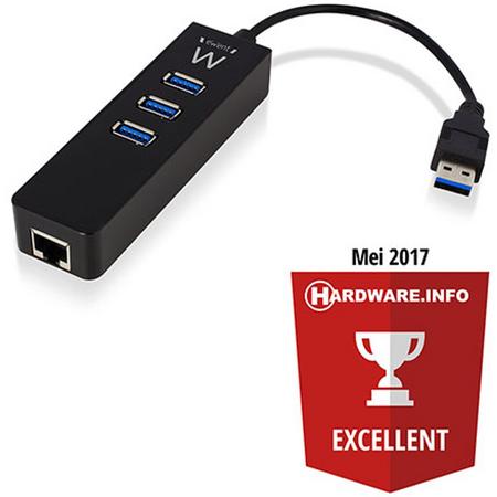 Ewent EW1140 USB3.1 Gen1 Hub3 port Gigabit network