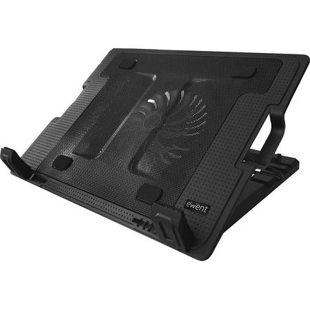 Ewent notebook cooling pad 43,2 cm (17) 1000 RPM Zwart EW1258