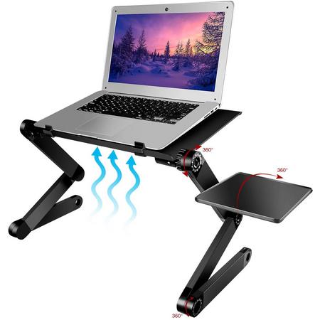Universele Laptop Standaard - Opvouwbaar - Inklapbaar - 7 tot 16 inch - Portable Houder voor Macbook/iPad/Laptop/Tablet/E-reader - Stand voor op Tafel/Bureau/Bed/Schoot