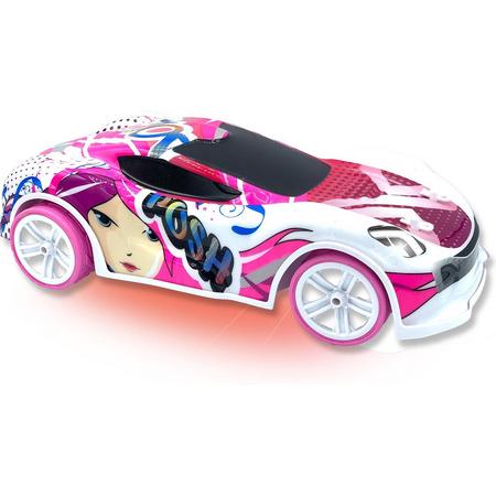 Exost RC Lightning Amazone 1:14 - RC Auto - Bestuurbare auto - Met gloeiend, roze lichteffect