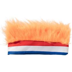 haarband pet hoed ek wk voetbal oranje rood wit blauw nederlands elftal set van 4 stuks