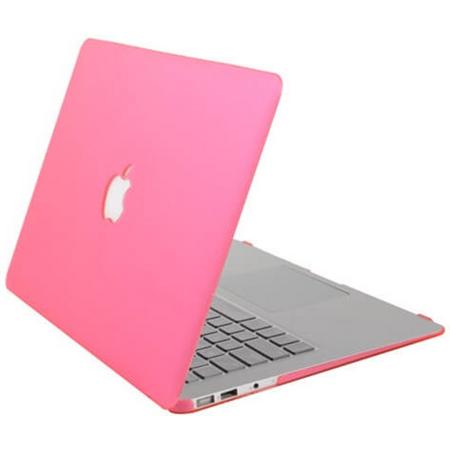 Hardcover Case Voor Apple Macbook Pro 15 Inch 2016/2017 (Retina/Touchbar) - Rubber Crystal Hardshell Hard Case Cover Hoes - Laptop Sleeve - Roze