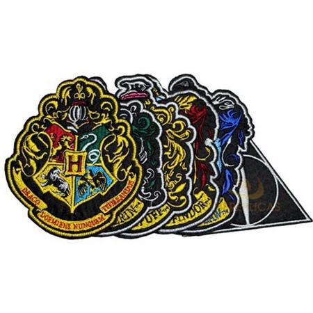 HP - Hogwarts House Crest - set of 6 patches