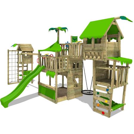 Kinderspeeltoren FATMOOSE TropicTemple Tall XXL met TowerSwing