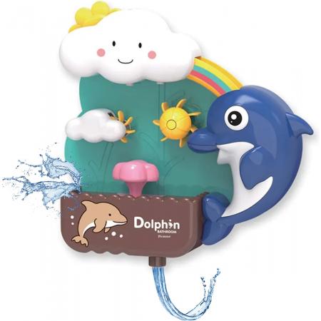 Badspeelgoed – Badspeeltje – Speelgoed voor in Bad – DOLFIJN - Baby Cadeau – Kraam Cadeau – Baby Speelgoed – Peuter Speelgoed - Roze