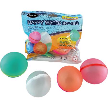 Waterballon - Waterspeelgoed  - Waterballonnen - Duurzaam - Hervulbaar - Milieuvriendelijk - 4 stuks