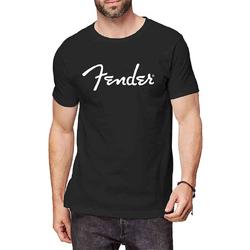 Fender Heren Tshirt -L- Classic Logo Zwart