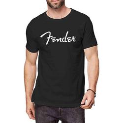 Fender Heren Tshirt -S- Classic Logo Zwart