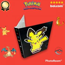 Pokèmon kaarten -   pokèmon kaarten -   voor 240 kaarten - Pikachu - 4 pocket map - A5 formaat - kerst - cadeau