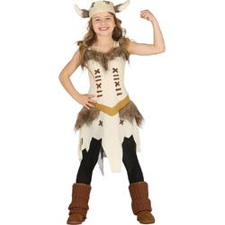 FIESTAS GUIRCA, S.L. - Beige viking kostuum voor meisjes - 110/116 (5-6 jaar) - Kinderkostuums