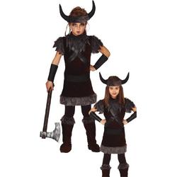 FIESTAS GUIRCA, S.L. - Donkerbruin viking kostuum voor kinderen - 122/134 (7-9 jaar) - Kinderkostuums