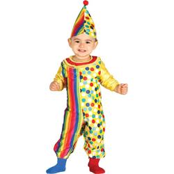FIESTAS GUIRCA, S.L. - Kleurrijk clown kostuum voor babys - 80/86 (6-12 maanden) - Kinderkostuums