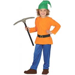 FIESTAS GUIRCA, S.L. - Oranje kabouter kostuum voor kinderen - 122/134 (7-9 jaar) - Kinderkostuums