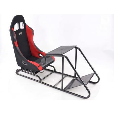Game Seat voor PC en console games stof zwart / rood