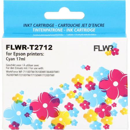 FLWR - Inktcartridge / 27XL Cyaan - Geschikt voor Epson
