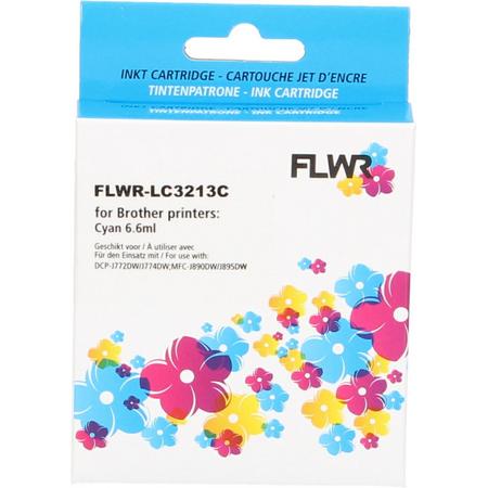 FLWR - Inktcartridge / LC-3213 / Cyaan - Geschikt voor Brother