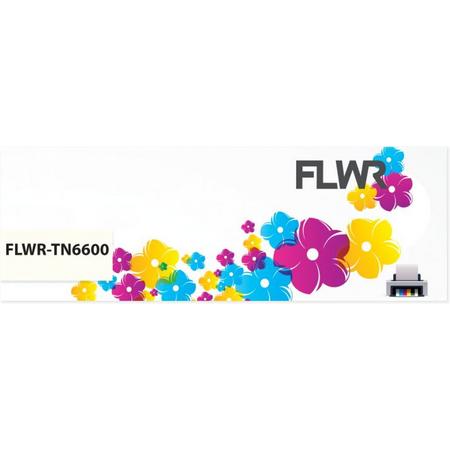 FLWR - Toner / TN-6600 Zwart - Geschikt voor Brother