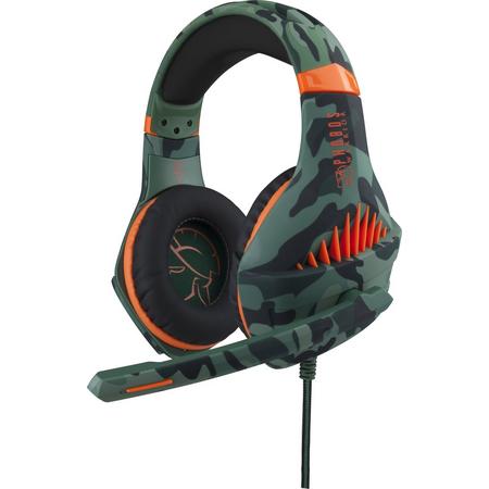 Phobos Warrior camouflage Gaming headset - Multiformat (PS4/PC/XBOX/Switch) - HD stereogeluid - 3.5 mm jack