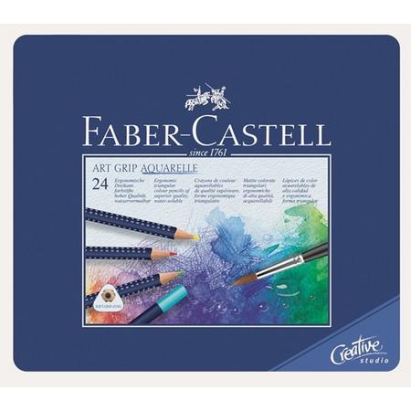 Aquarelpotlood Faber-Castell Art Grip etui a 24 stuks