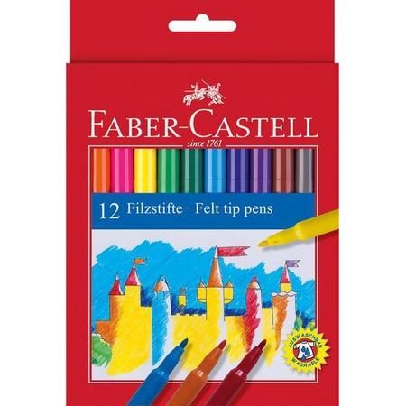 Faber Castell 12 Viltstiften Doos 10 Stuks