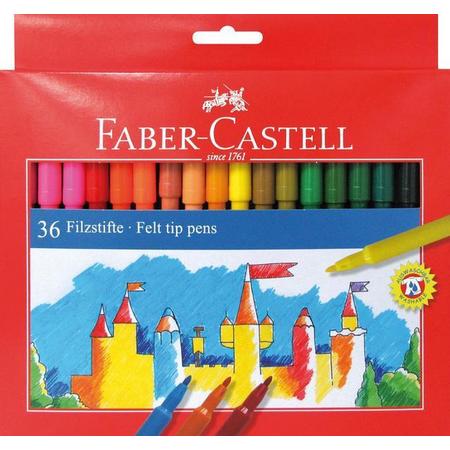 Faber Castell 36 Viltstiften Doos 3 Stuks