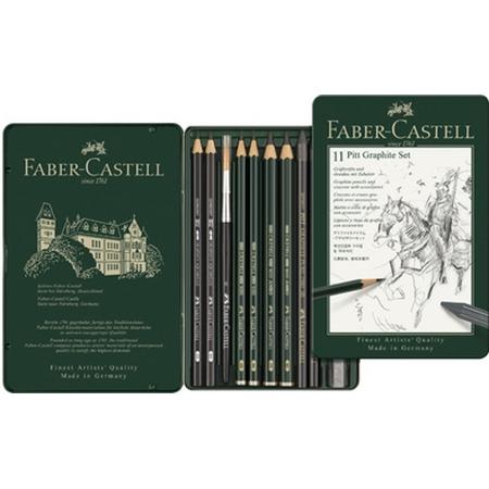 Faber Castell Grafietset Pitt, 11-delig.