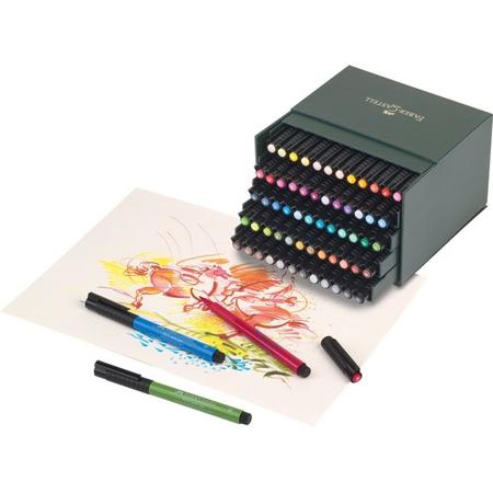 Faber Castell Pitt Artist - Tekenstift - Pen - Brush studiobox 60 stuks