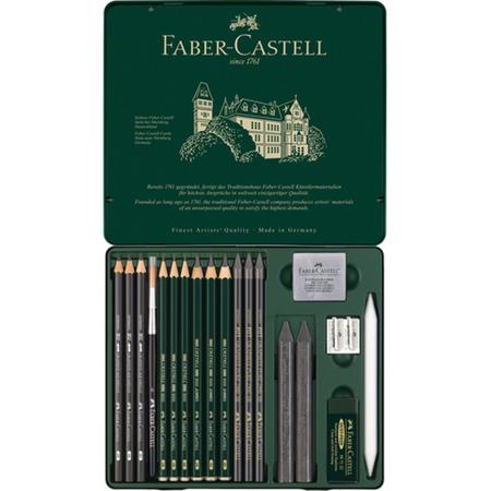 Grafietset Faber-Castell Pitt 19-delig
